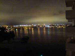 Bayshore Condominium Night View of River