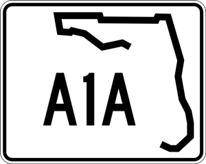 A1A Florida Sign